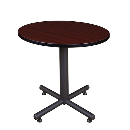 Kobe Kobe Square & Round Tables, Wood, Metal Top, Mahogany TKB30RNDMH
